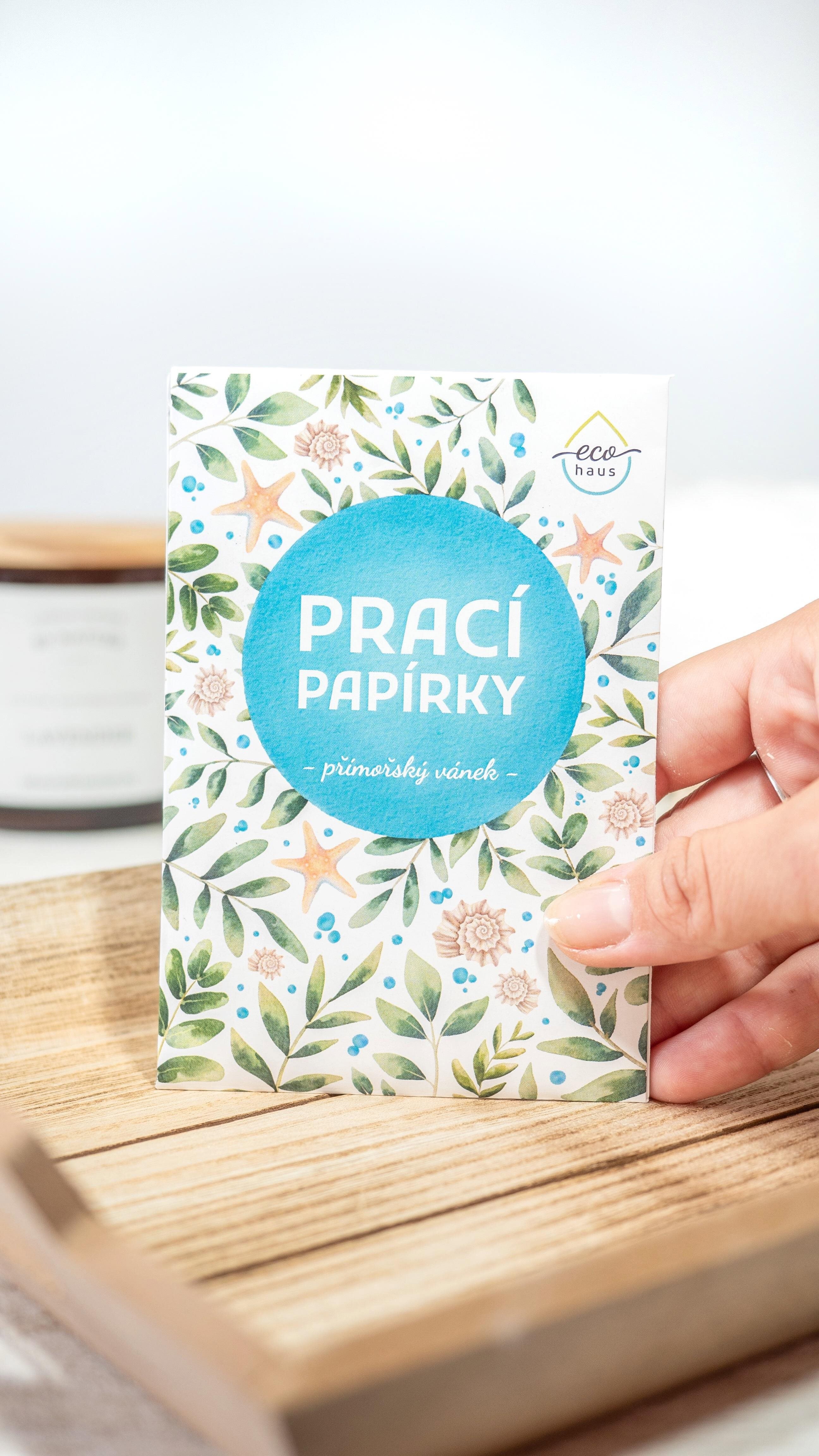 Prací papírky EcoHaus prací papírky přímořský vánek 5 ks