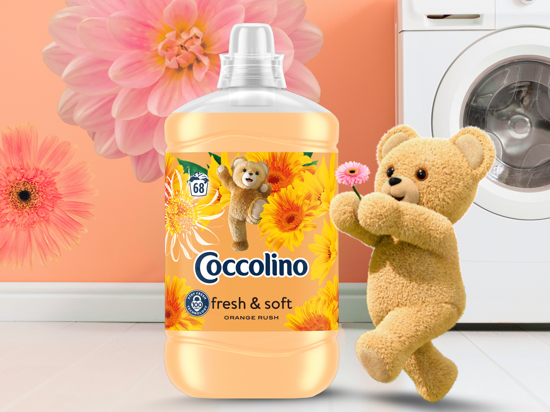 Aviváž COCCOLINO Orange Rush 1,7 l (68 praní)