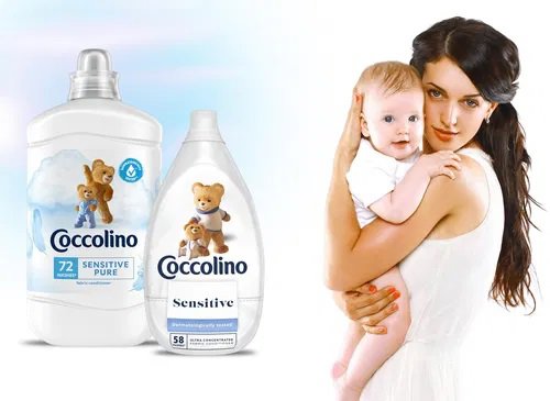 Aviváž COCCOLINO Intense Pure Sensitive 870 ml (58 praní)