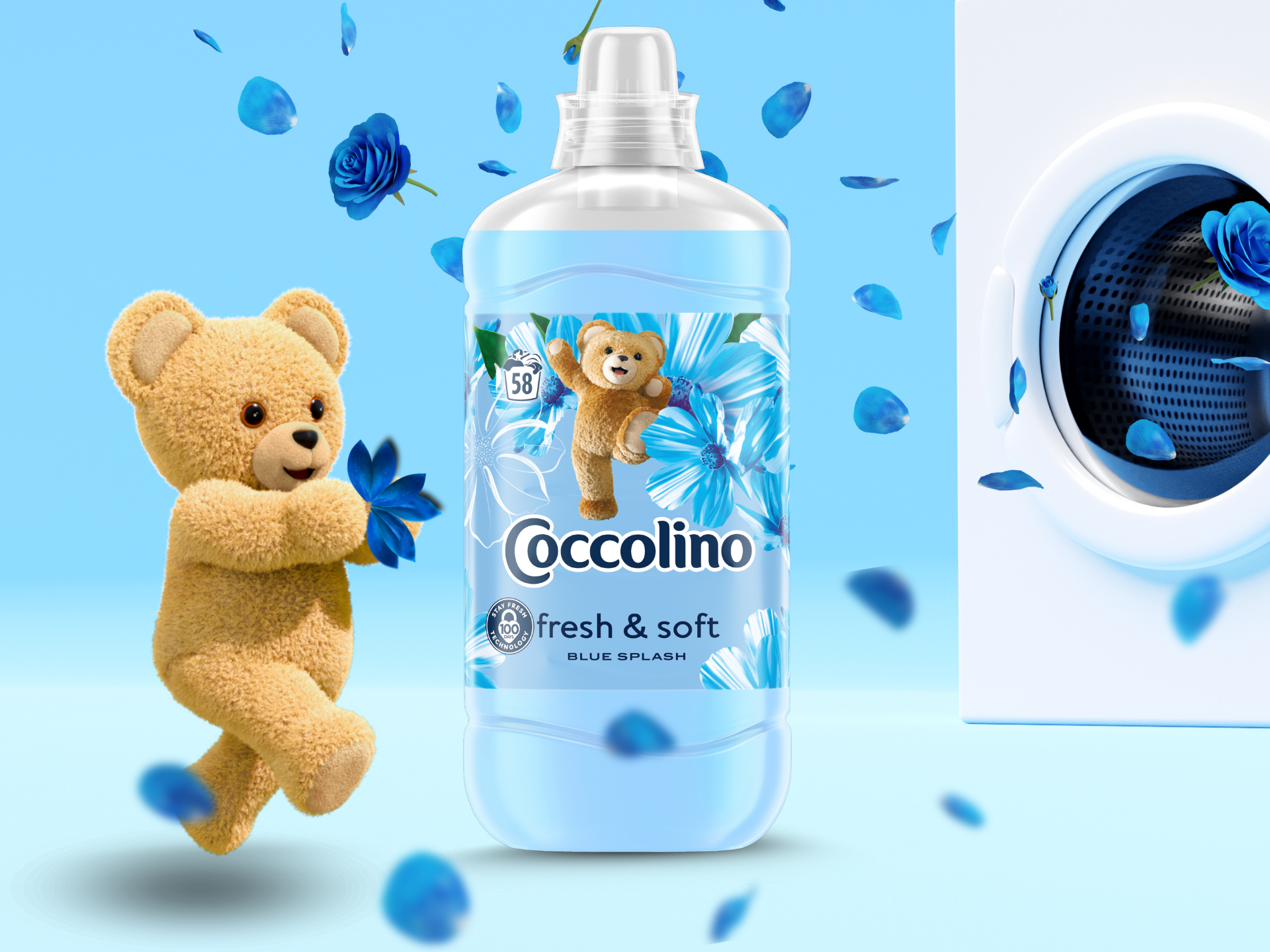 Aviváž COCCOLINO Blue Splash 1,7 l (68 praní)