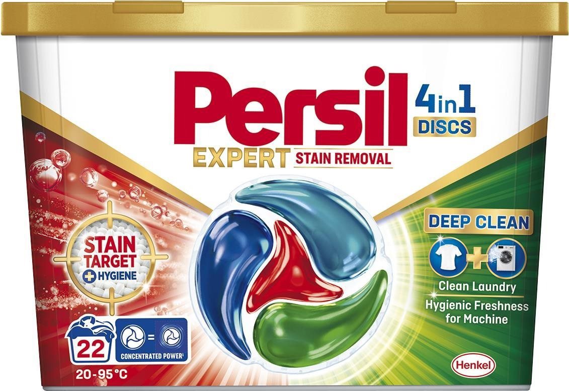 Kapsle na praní PERSIL Discs Expert Stain Removal 22 ks