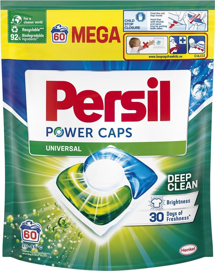 Kapsle na praní PERSIL Power Caps Universal 60 ks