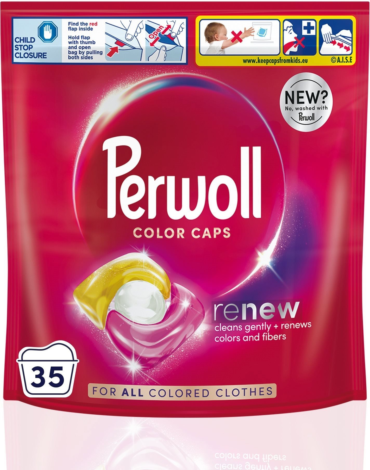 Kapsle na praní PERWOLL Color 35 ks
