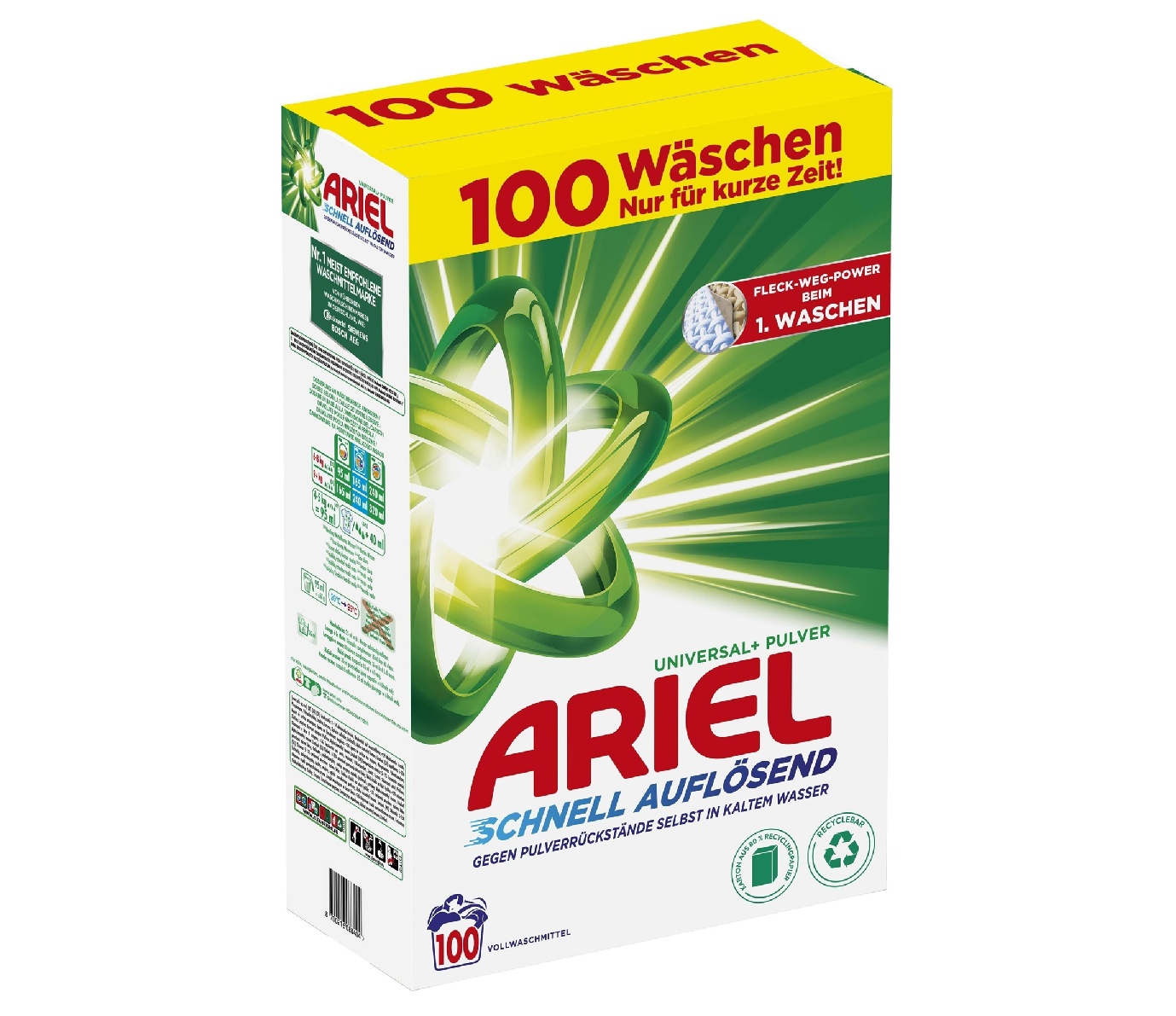 Prací prášek ARIEL Universal+ 6 kg (100 praní)