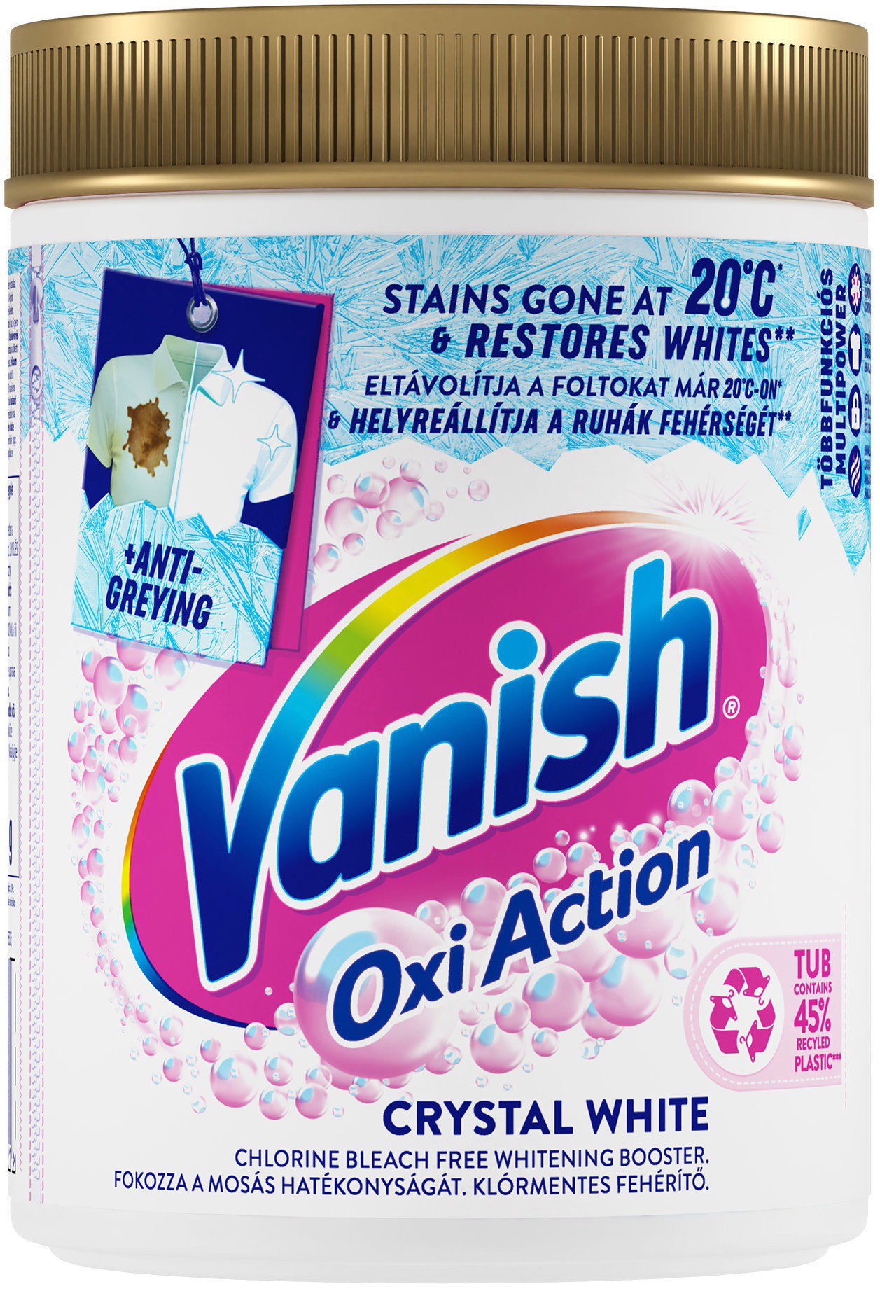Odstraňovač skvrn VANISH Oxi Action prášek na bělení a odstranění skvrn 970 g