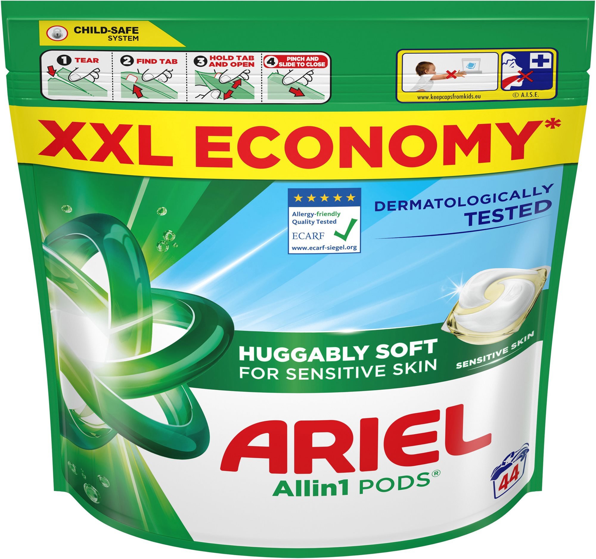ARIEL Sensitive All in 1 44 pcs