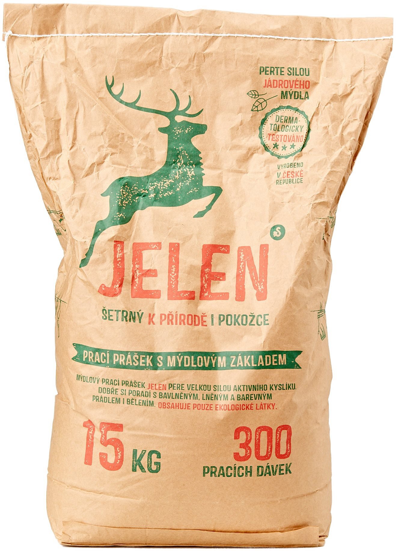 JELEN mýdlový prášek 15 kg (300 praní)