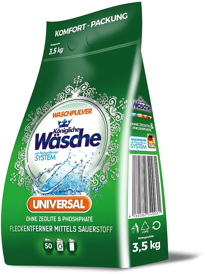 Prací prášok KÖNIGLICHE WÄSCHE Universal 3,5 kg (50 praní)