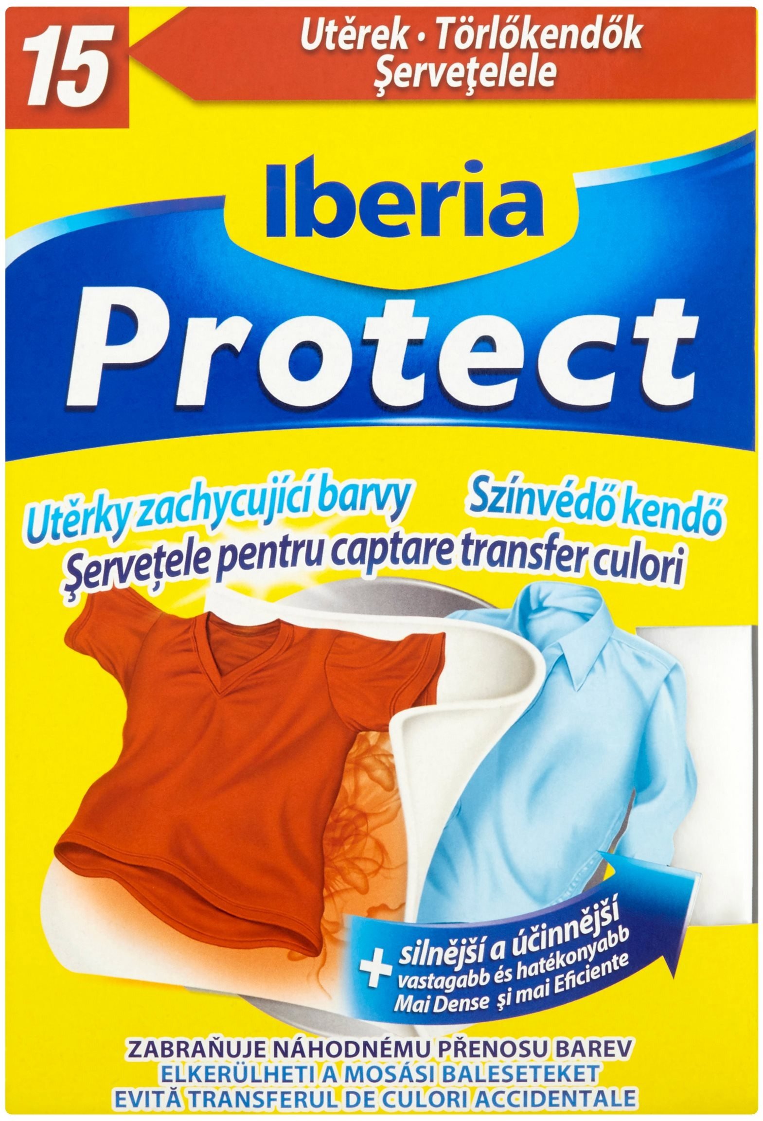 Ubrousky do pračky IBERIA Protect Color 15 ks
