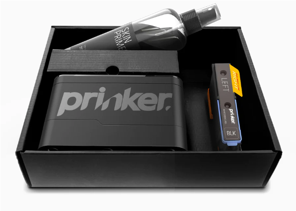Inkoustová tiskárna pro dočasné tetování Prinker S Black Set