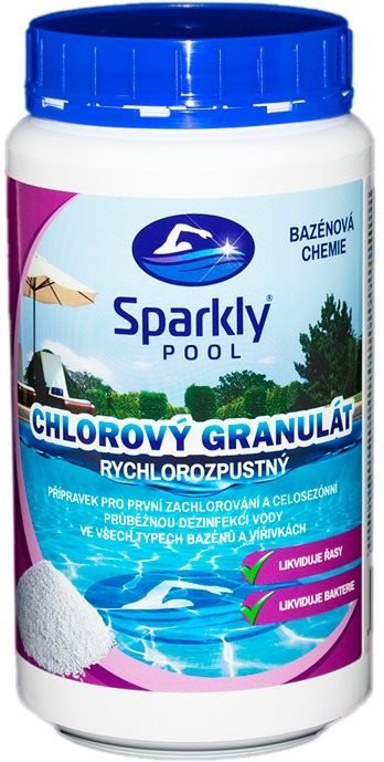 Swimming pool chemistry Sparkly POOL Chlorine granulate 1 kg
