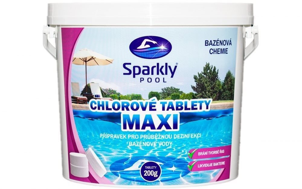 Pool Chemistry Sparkly POOL Chlorine pool tablets MAXI 3 kg