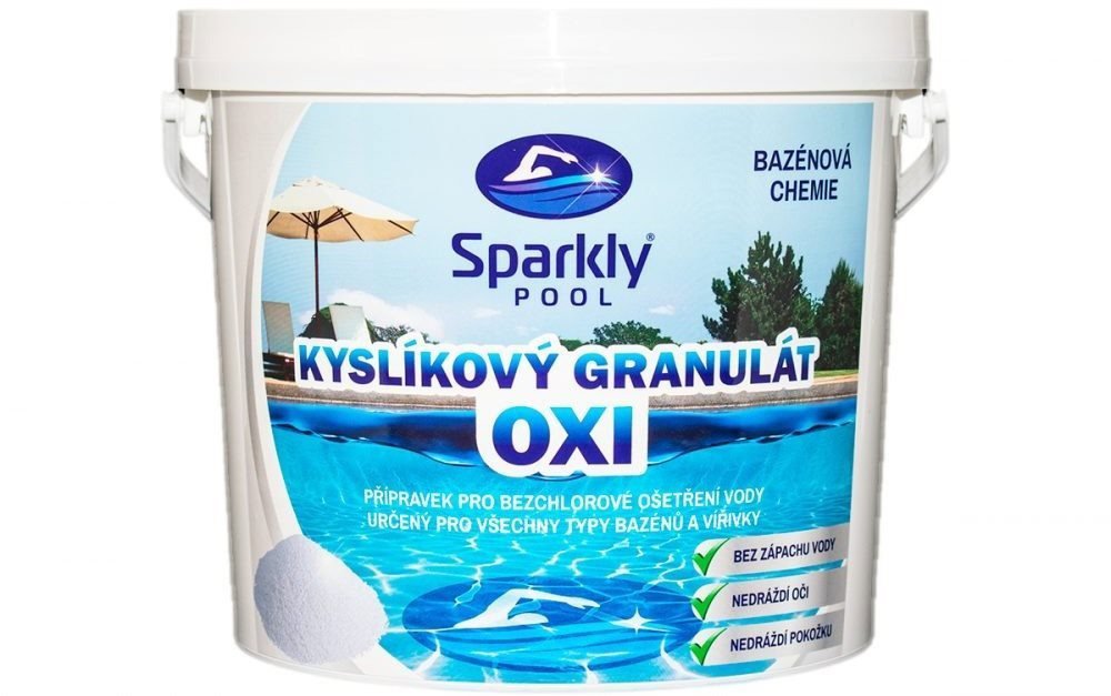 Swimming pool chemistry Sparkly POOL Oxi oxygen granulate 3 kg