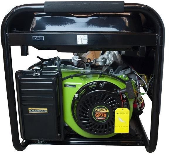 Benzínová elektrocentrála Procraft GP70 s výkonom 6 500 W