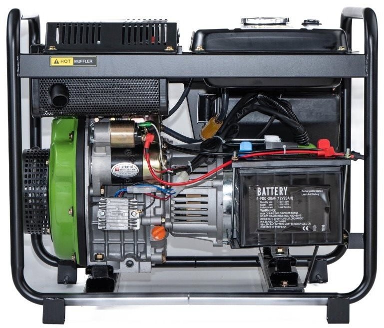 Elektrocentrála Procraft DP35 - bočný pohľad