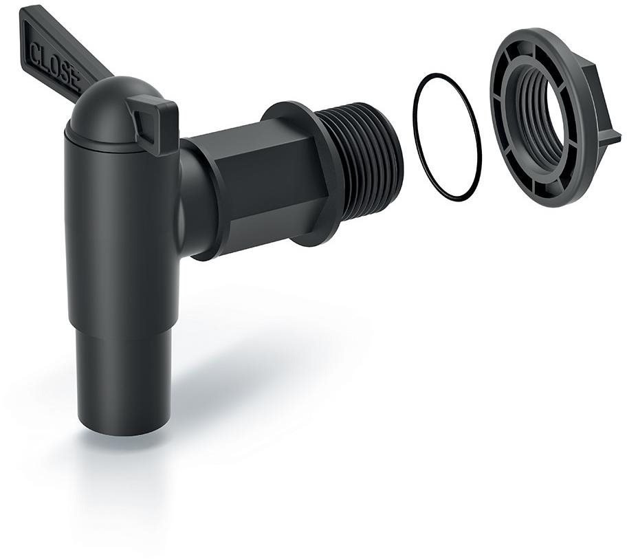 Spout for barrel Prosperplast Cantap 2 Barrel spigot black