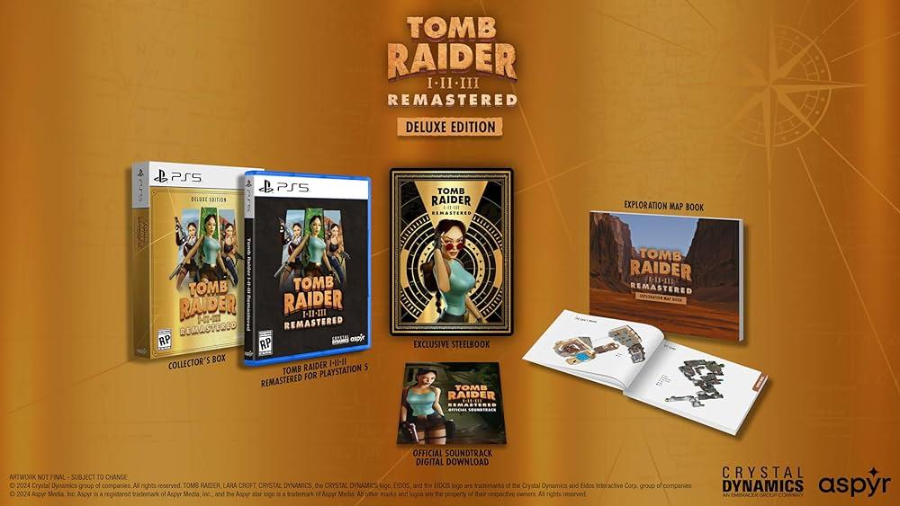 Tomb Raider I-III Remastered Starring Lara Croft: Deluxe Edition PS5