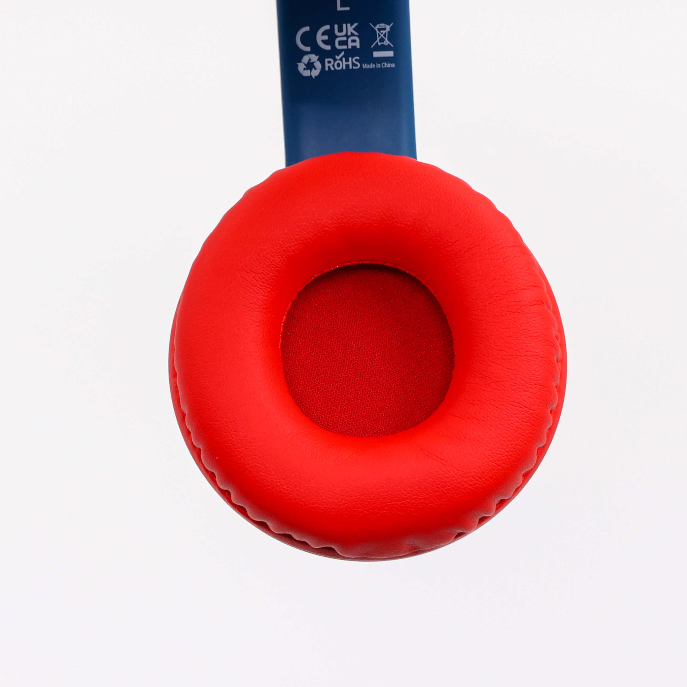 PowerLocus PLED Blue/Red wireless headphones