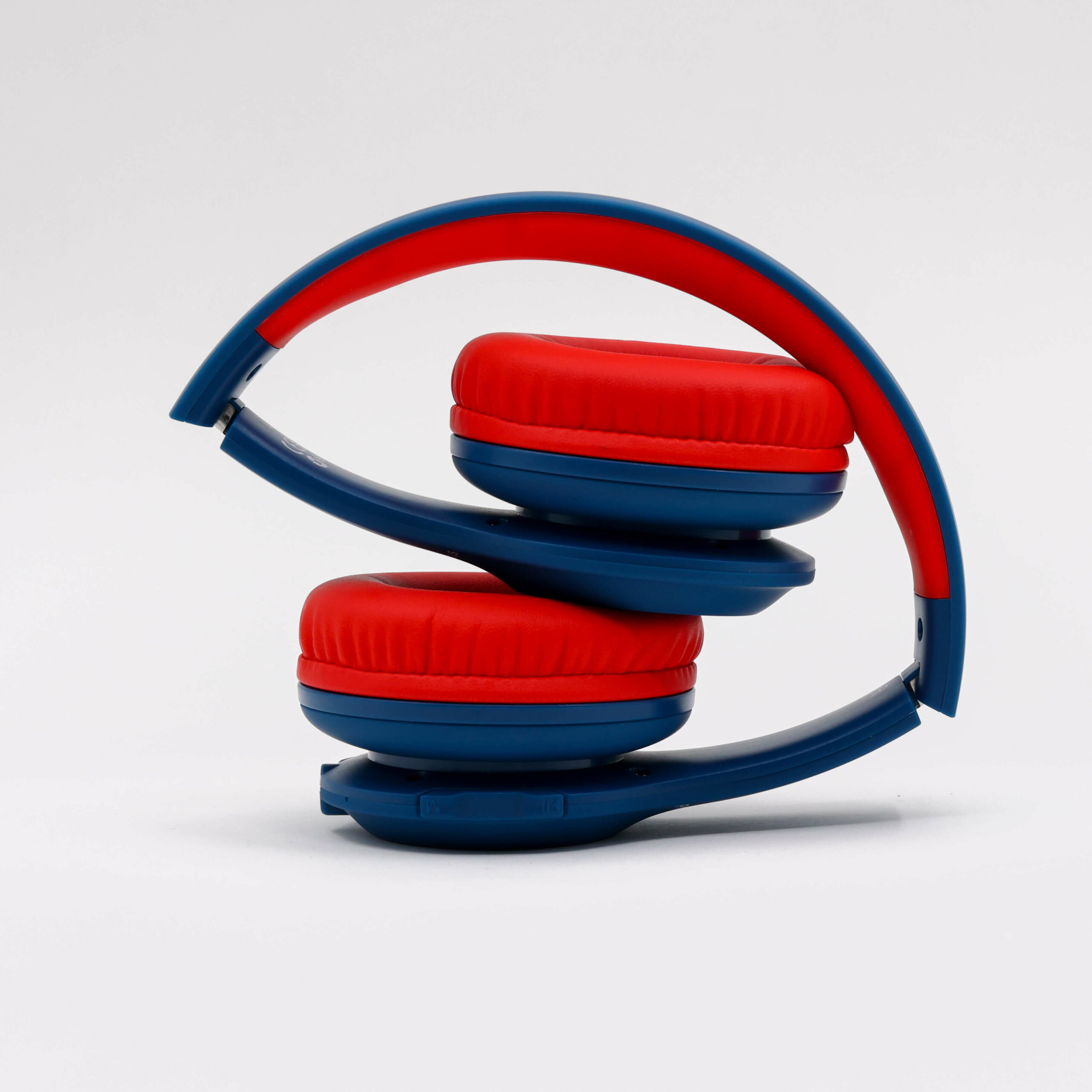 PowerLocus PLED Blue/Red wireless headphones