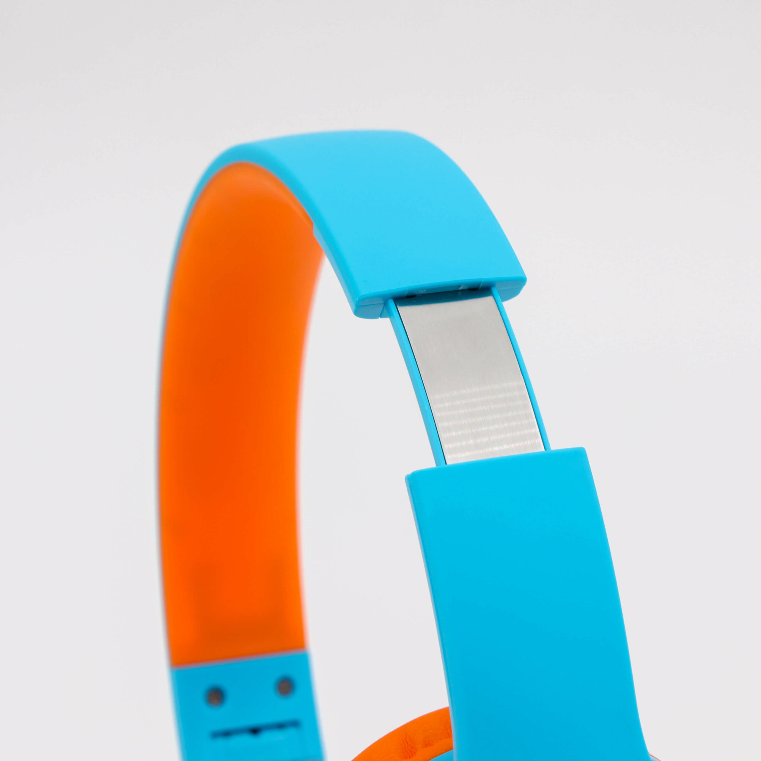 PowerLocus PLED Blue/Orange wireless headphones