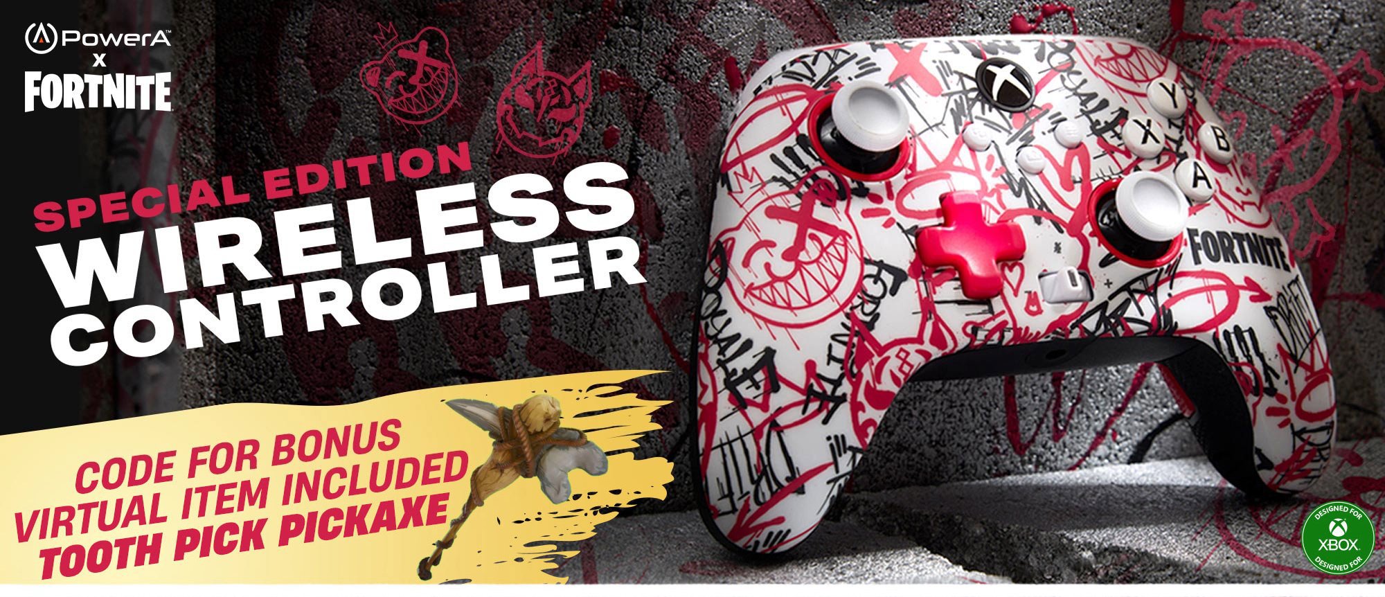 Gamepad PowerA Enhanced Wireless Controller for Xbox Series X|S - Fortnite