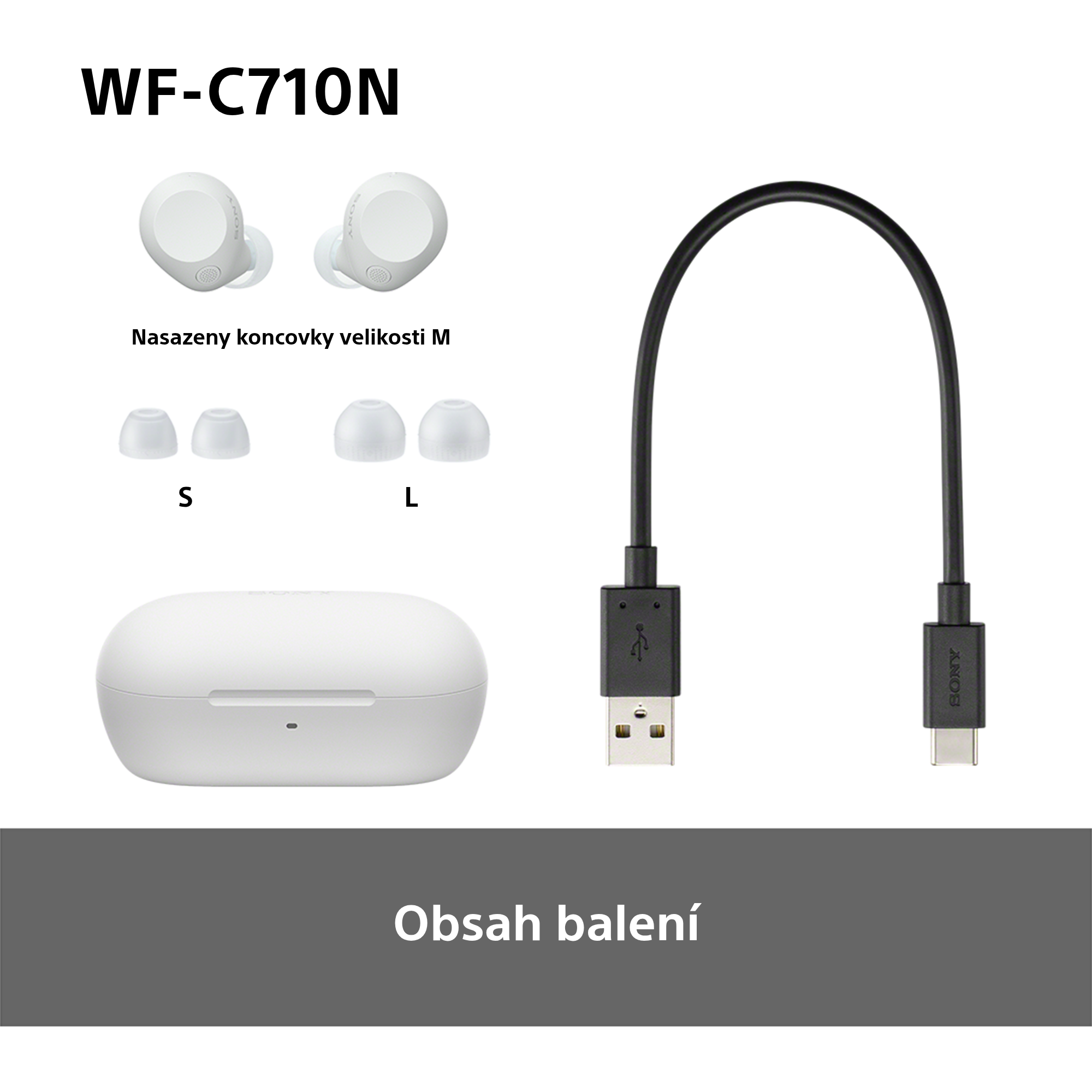 Sony Noise Cancelling Wireless Headphones WF-C710N