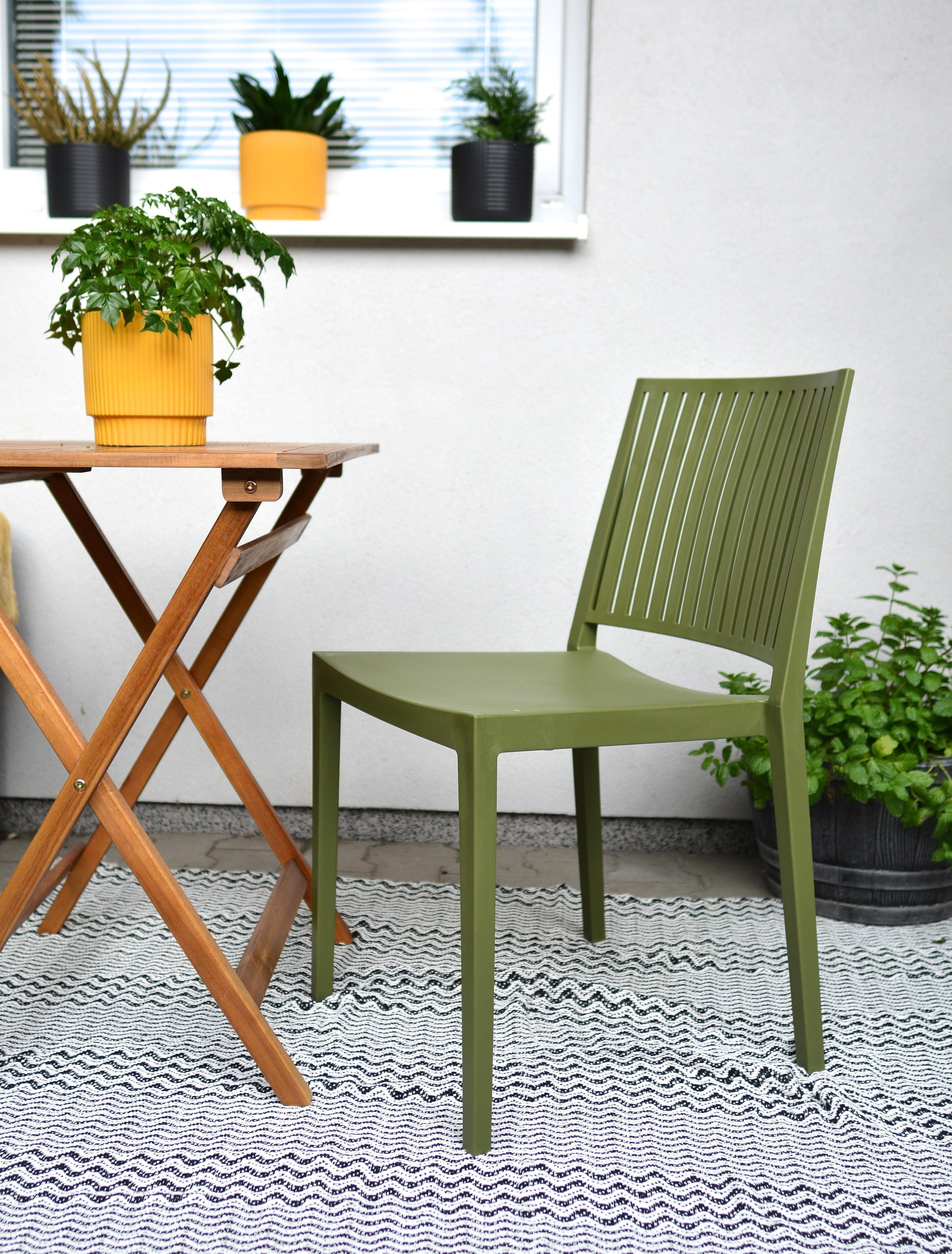 Garden chairs ROJAPLAST Garden chair BARS, olive