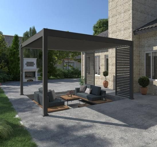ROJAPLAST Bioclimatic pergola Intro Plus 4 x 3m, freestanding, aluminium