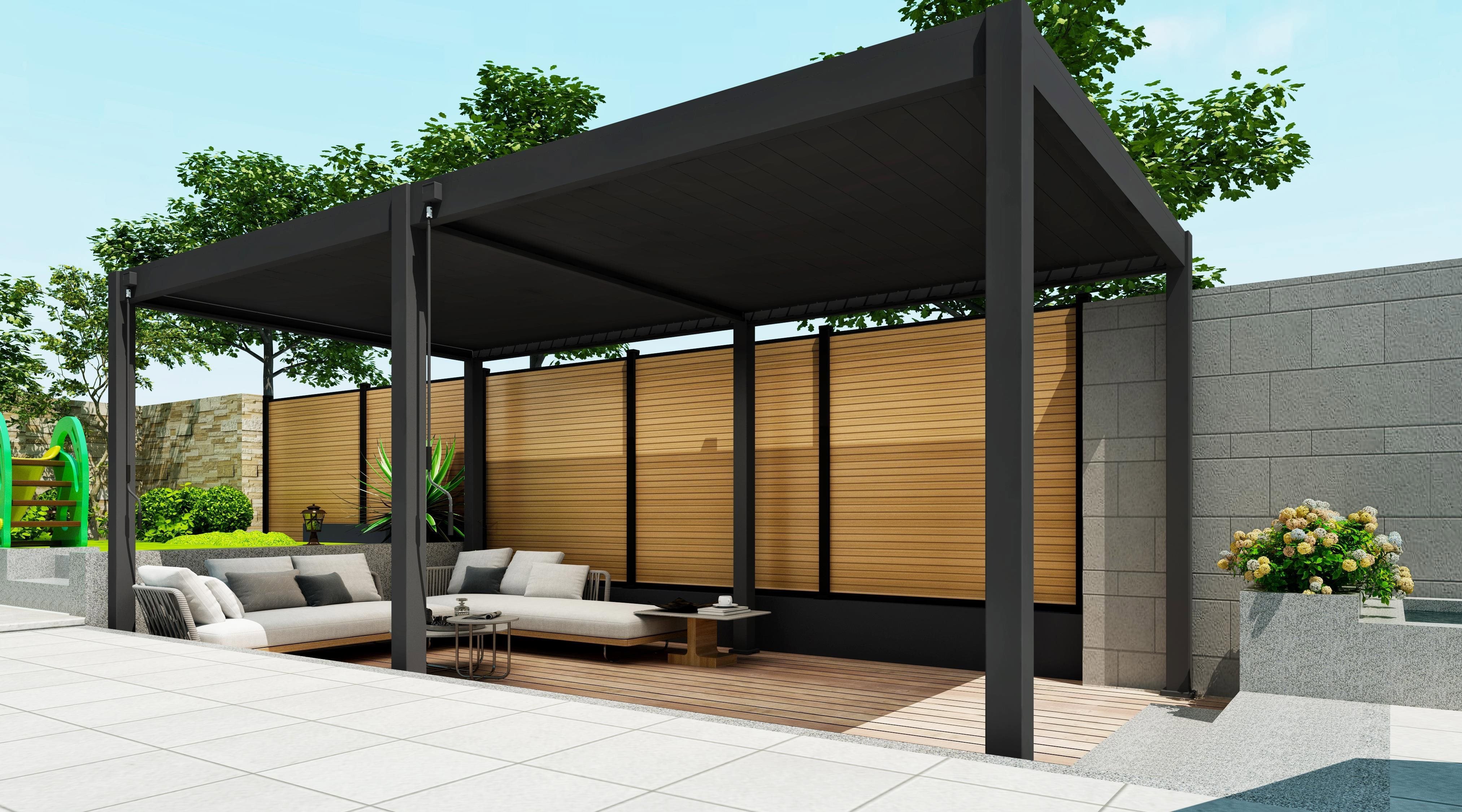 ROJAPLAST Bioclimatic pergola Intro Plus 6 x 3m, freestanding, aluminium