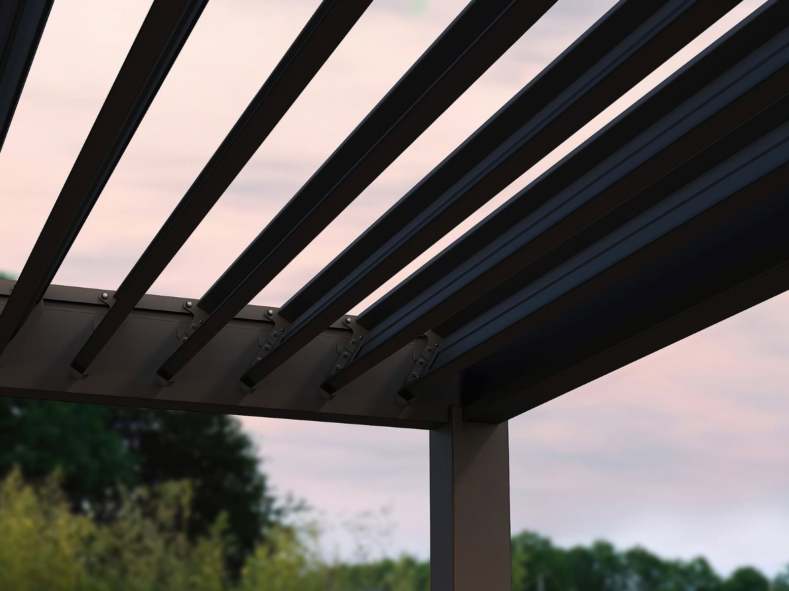 ROJAPLAST Bioklimatická pergola Intro Neo 5.3 x 3m, volně stojící, hliník/ocel