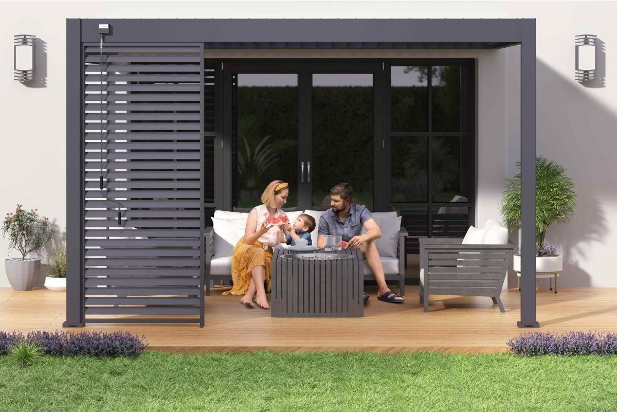 ROJAPLAST Horizontal shading panel for bioclimatic pergola 1 m