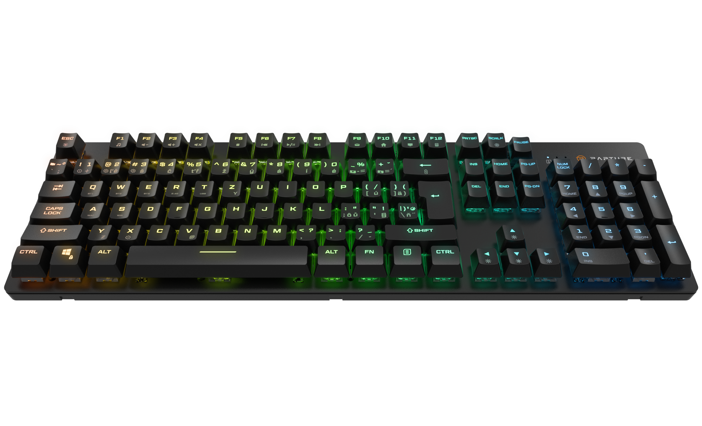 Herní klávesnice Rapture X-RAY Wireless Gateron G Pro 3.0 Red černá - CZ/SK