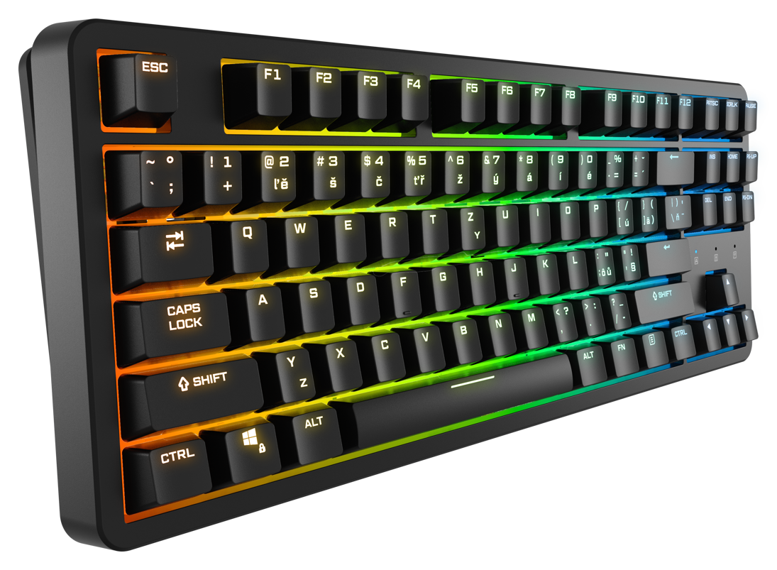 Herní klávesnice Rapture KILO V2 Wireless, Gateron G Pro 3.0 Red, černá - CZ/SK