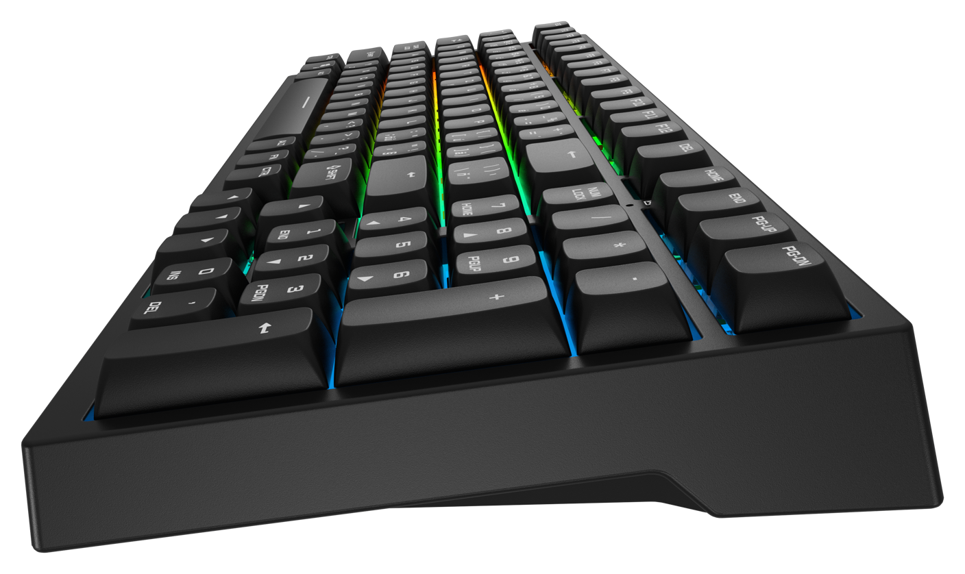 Herní klávesnice Rapture FOXTROT ULTIMATE, Gateron Silent Red, černá - CZ/SK