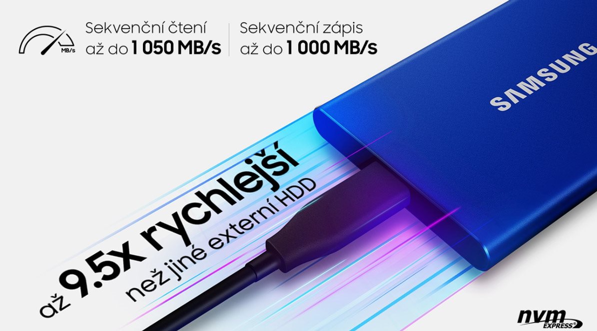 Externí disk Samsung Portable SSD T7