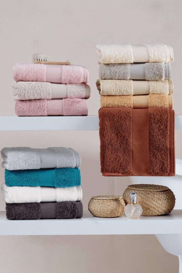 Soft Cotton - Set of towel and bath towel DELUXE, 2 pcs, old pink