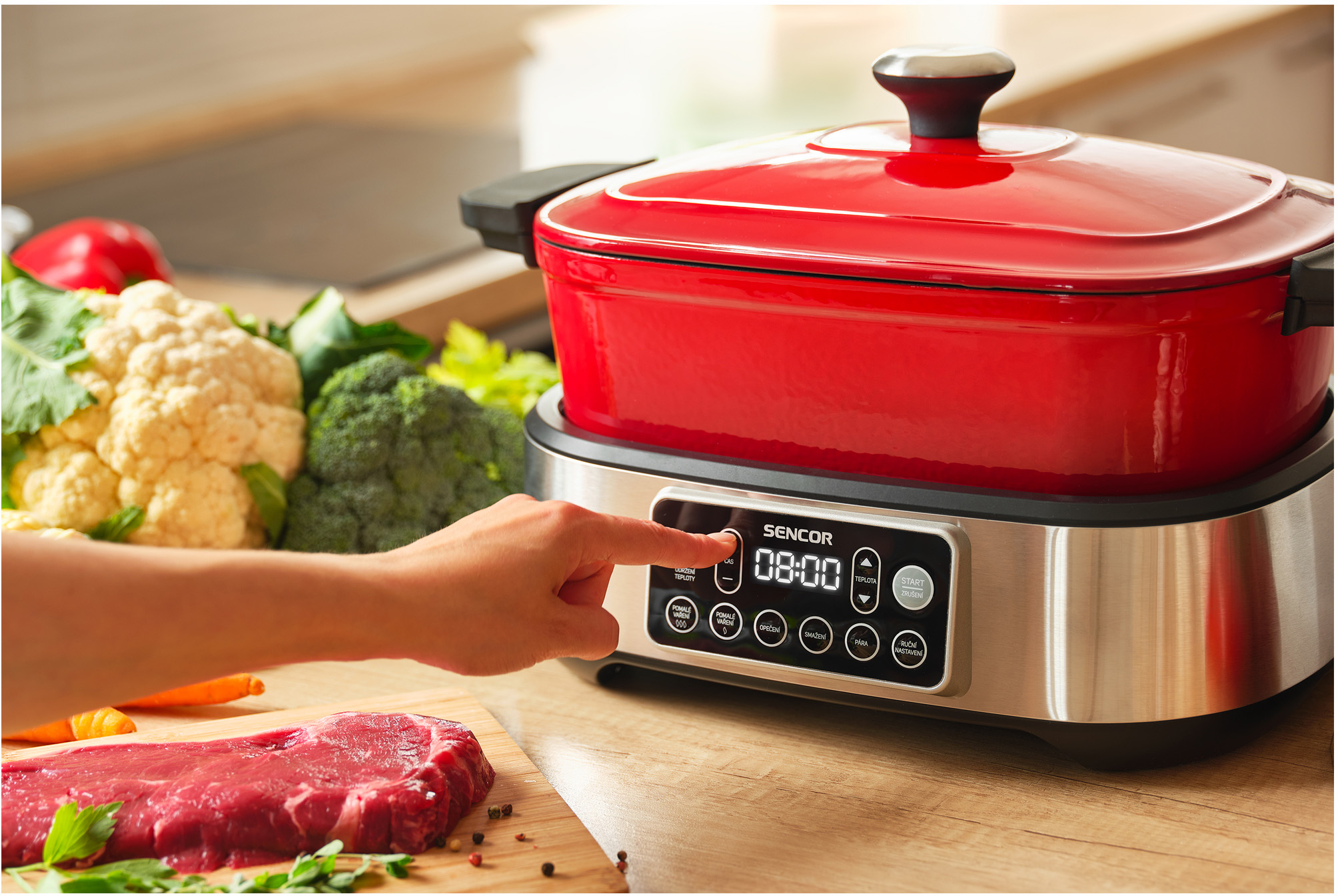 Multifunkční hrnec SENCOR SPR 6410RD-CZE2