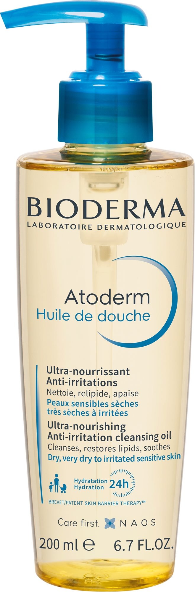 Sprchový olej BIODERMA Atoderm pokožku nejen zjemní a velmi šetrně očistí