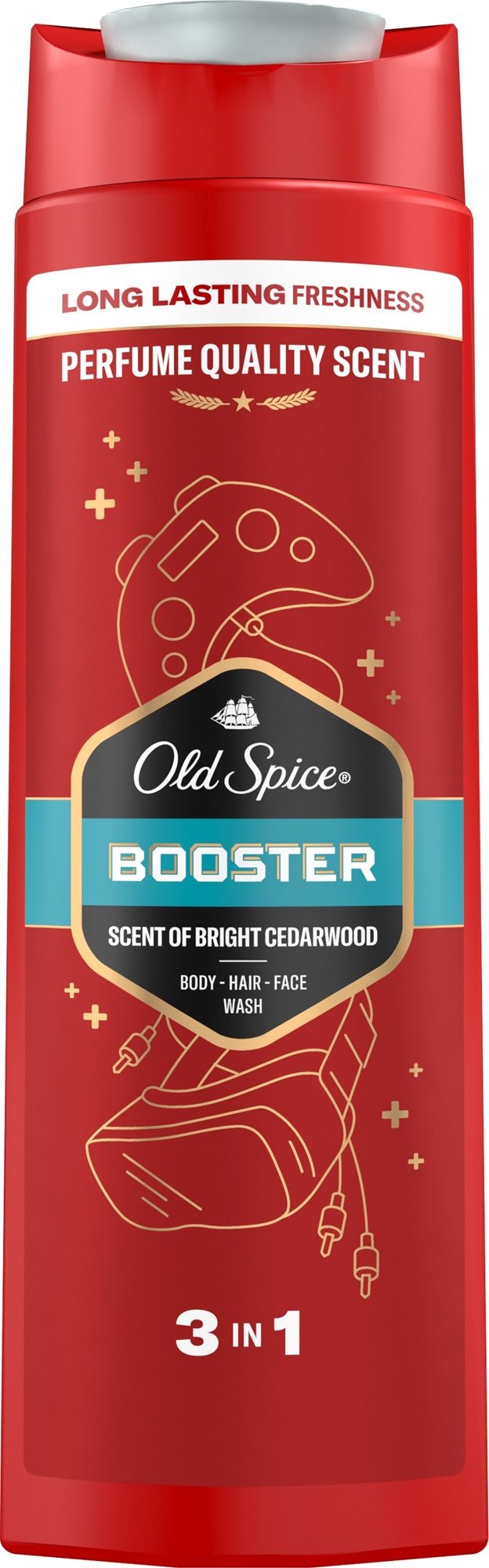 Sprchový gel Old spice Booster zajistí vaší pokožce dlouhotrvající svěžest a čistotu