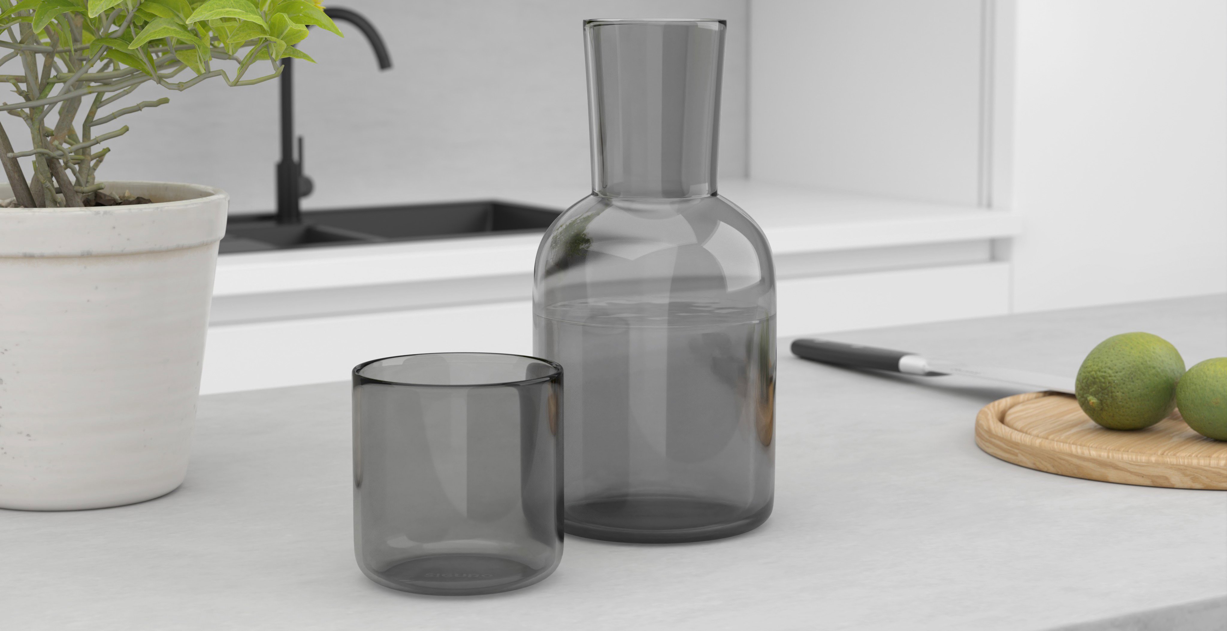 Siguro Crystal Duo Karaffe und Glas-Set