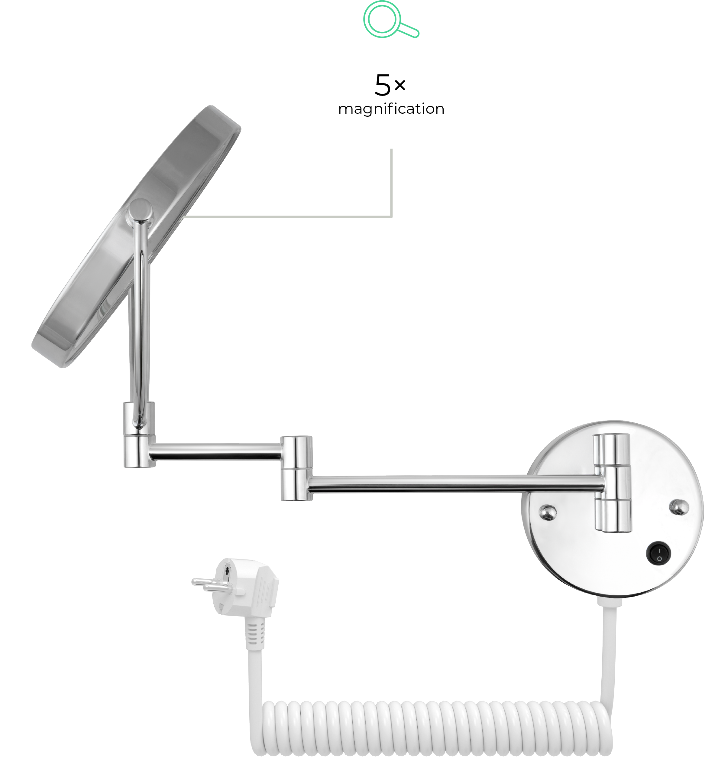 Kosmetické zrcátko Siguro LM-T760SU Pure Beauty Genevieve