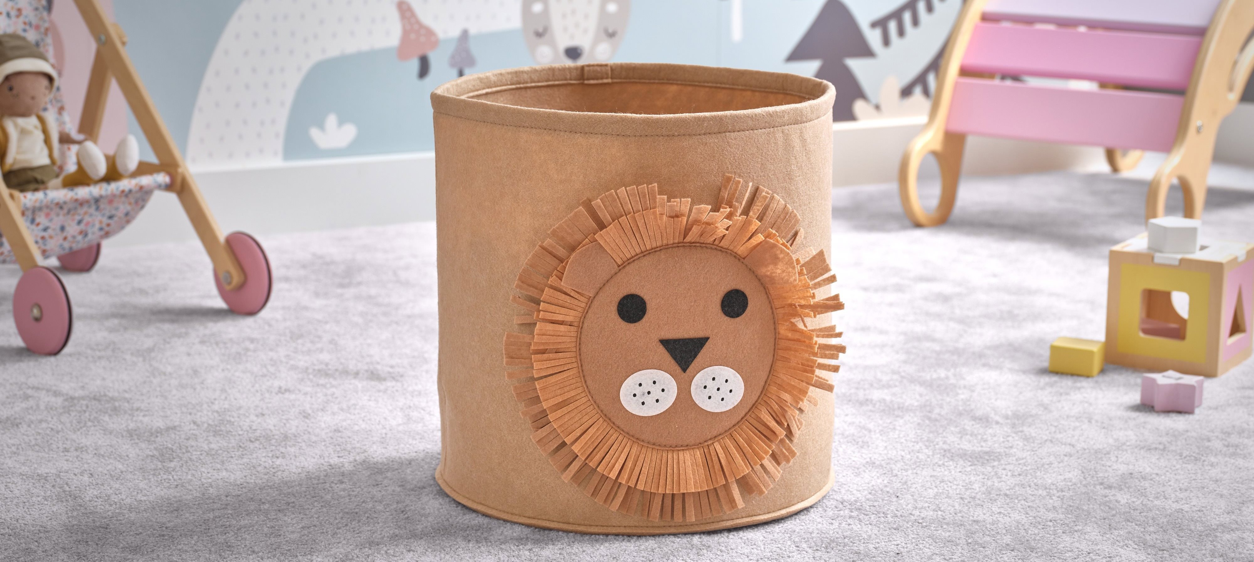 Dětský úložný box Siguro Small Lion