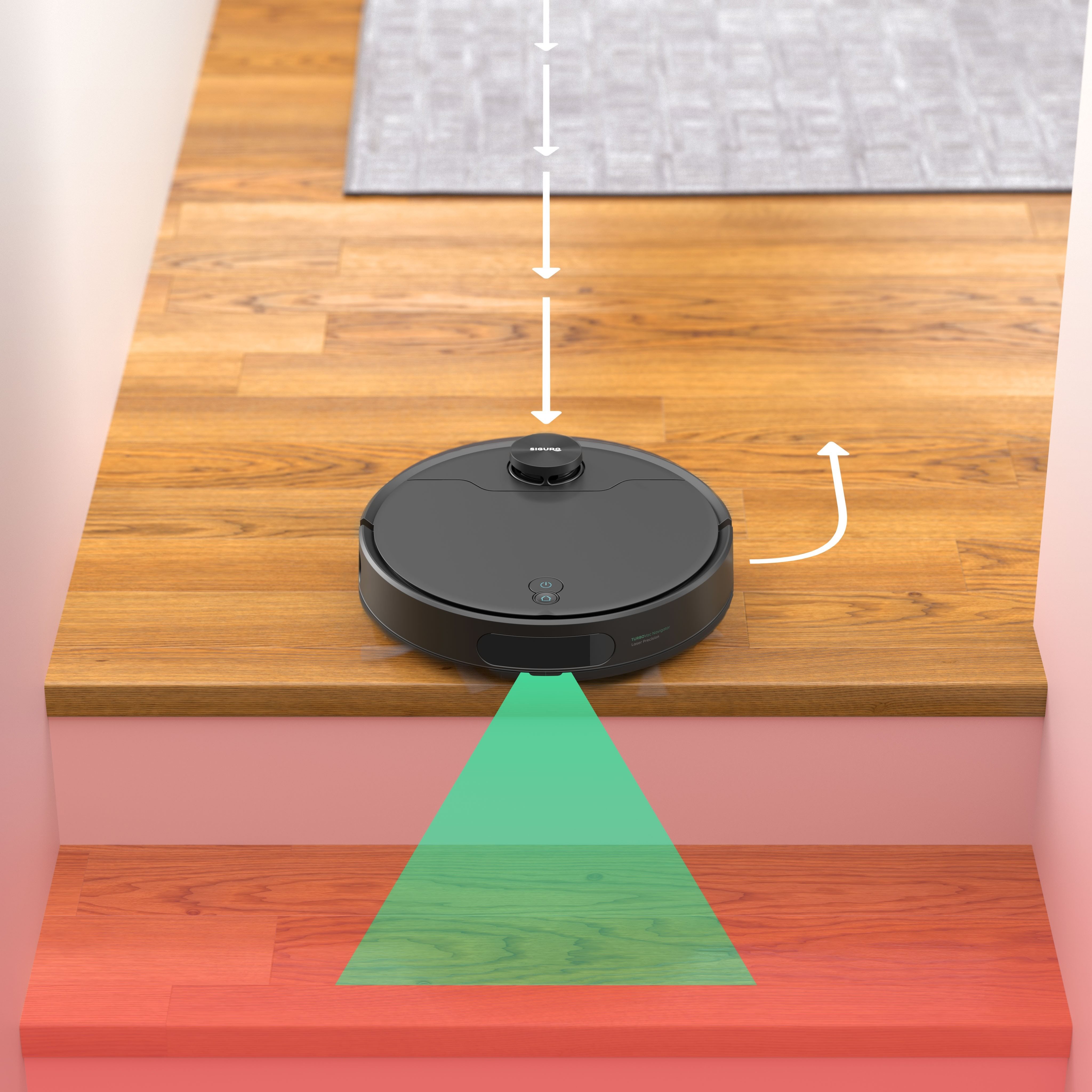 Saugroboter Siguro RV-M300B TURBOVac Navigator