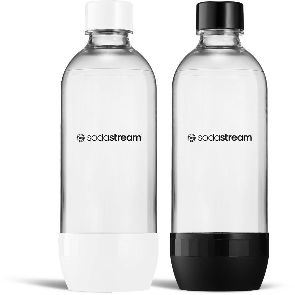SODASTREAM Bottle Jet 2 x 1 l Schwarz Weiß für die Spülmaschine