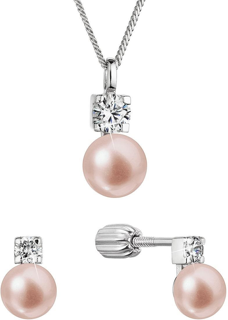 Darčeková sada šperkov EVOLUTION GROUP 29079.3B pink perla AAA 6/7mm (AG 925/1000, 4 g)