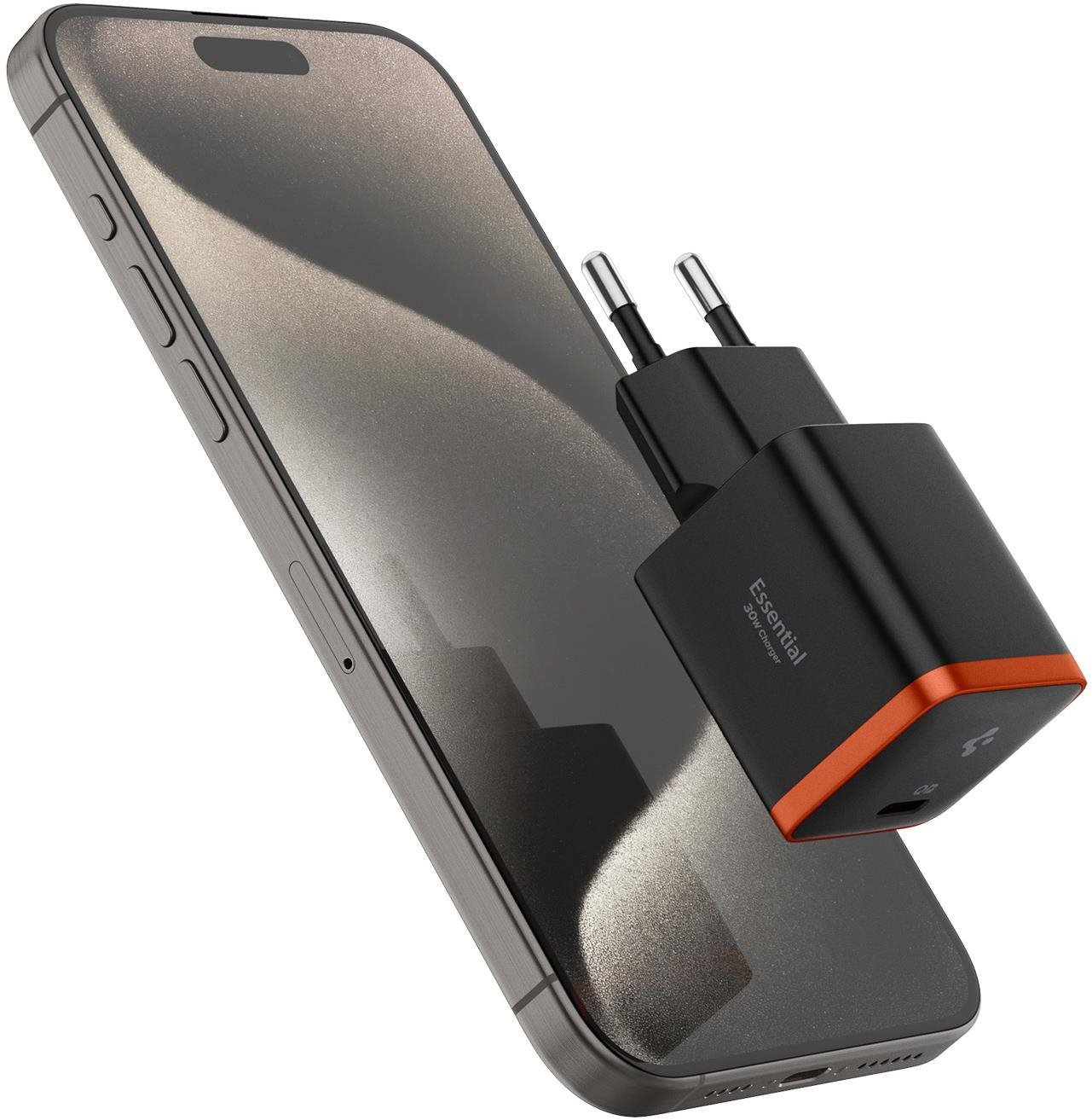 Spigen ArcStation Essential 30W Wall Charger Black