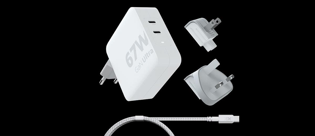 Cestovný adaptér Xtorm 67W GaN-Ultra Travel Charger + USB-C PD Cable