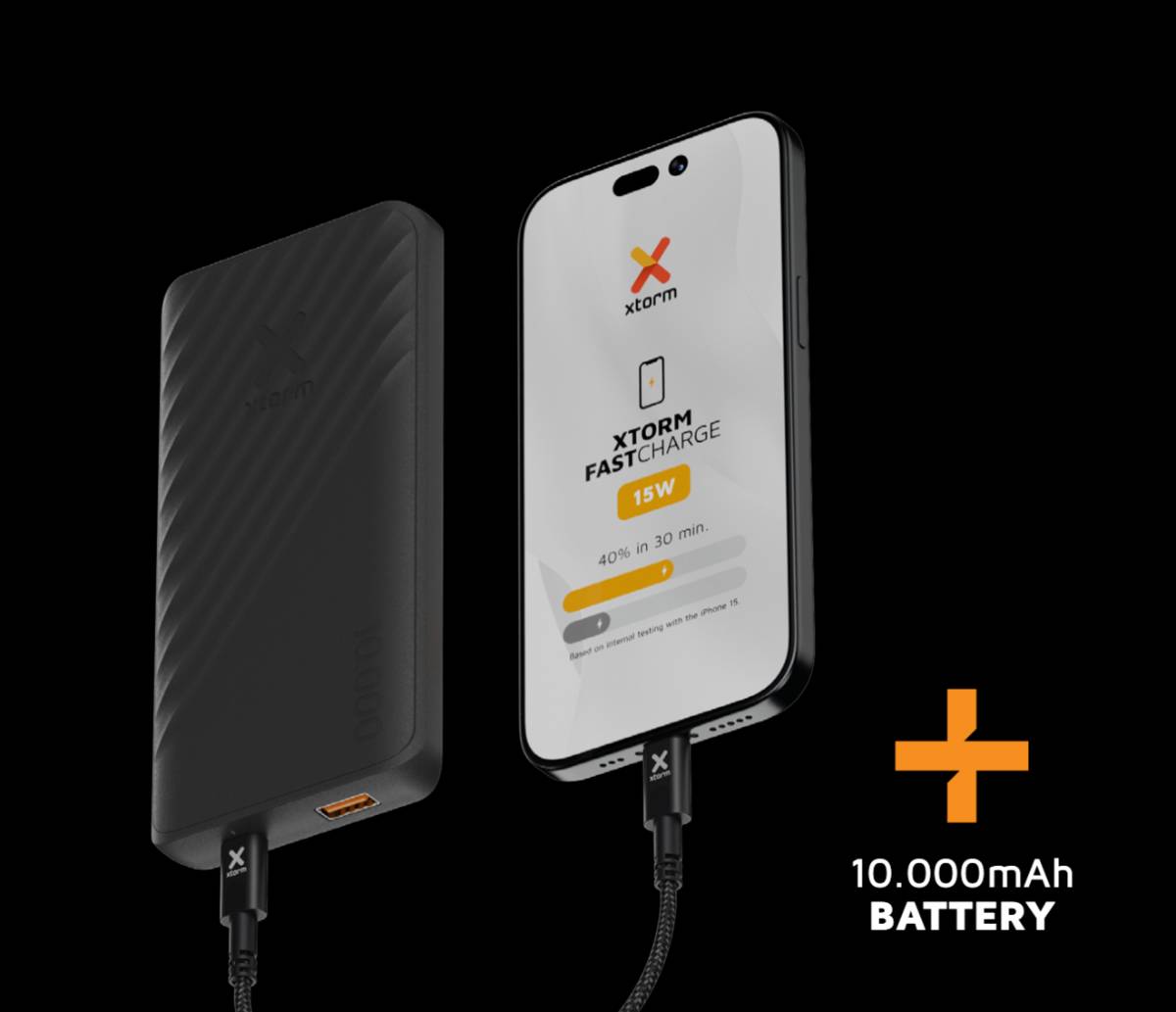 Kompakte Powerbank Xtorm 15W Go2 10.000 mAh