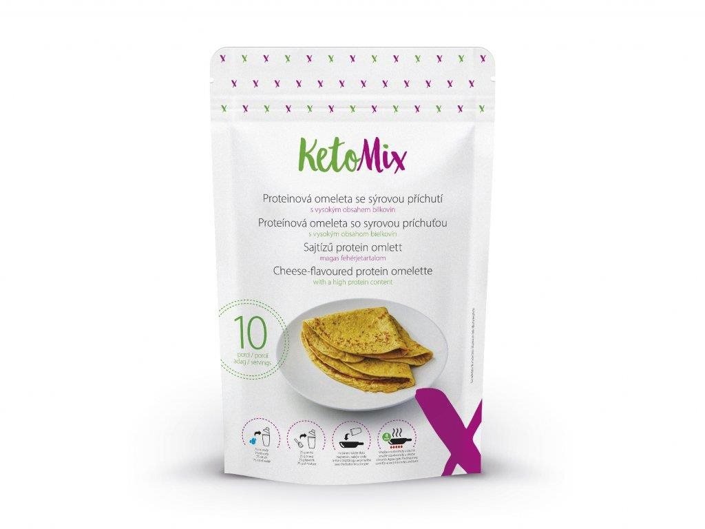 Ketodieta KetoMix Proteinová omeleta se sýrovou příchutí, 10 porcí