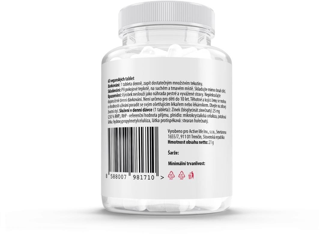 Zinc chelate 25 mg